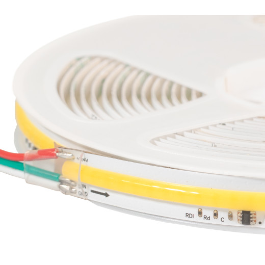 Лента светодиодная ELFLED 576COB диодов, 24В, 5м, ширина 12мм, ССТ+IC (WS2811)