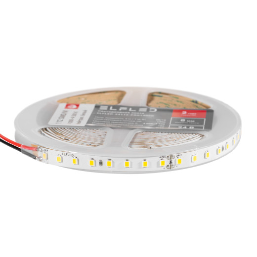 Лента светодиодная ELFLED PRO140, 112/м (2835), 24В, 10Вт/м, 5м, белый нейтральный 4000-4500К