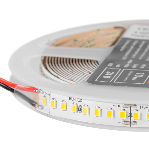Лента светодиодная ELFLED PRO140, 192/м (2835), 24В, 18Вт/м, 5м, белый нейтральный 4000-4500К