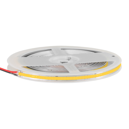 Лента светодиодная ELFLED 528COB диодов, 24В, 5м, ширина 8мм, свободный рез, белый нейтральный