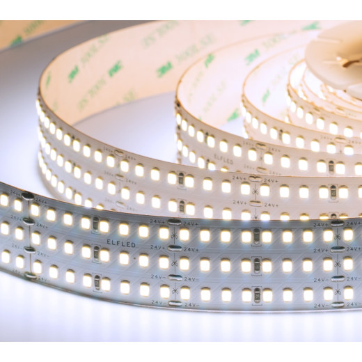Лента светодиодная ELFLED LX170, 528/м (2835), 24В, 48Вт/м, 3м, 3ряда, белый 6500-7000К