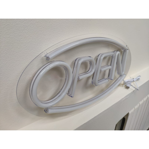 Неоновая вывеска OPEN