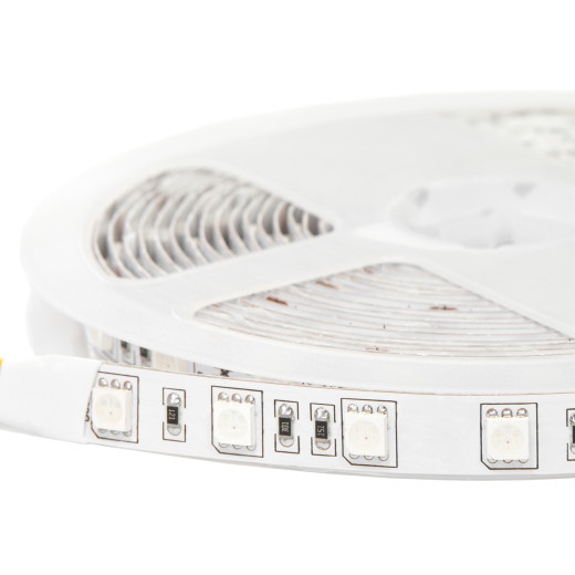 Лента светодиодная 300SMD диодов (5050) тип В, 24В, 5м, RGB