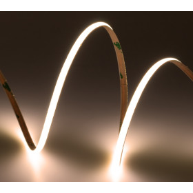 Лента светодиодная ELFLED 480COB диодов, 24В, 5м, ширина 4мм, белый теплый 2800-3300К