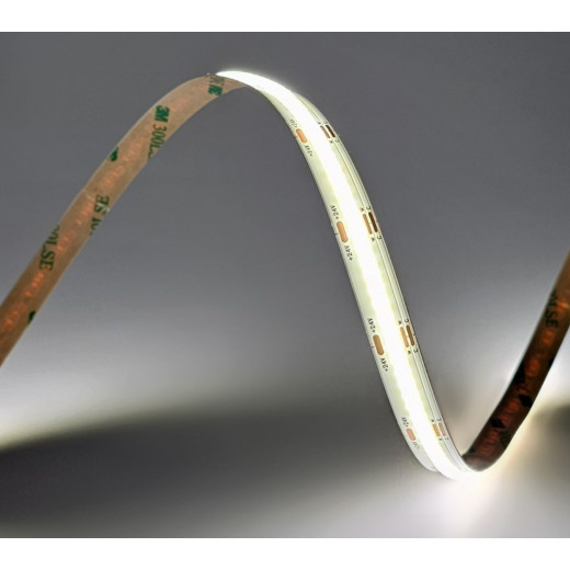 Лента светодиодная ELFLED 608COB диодов, 24В, 5м, ширина 10мм, ССТ