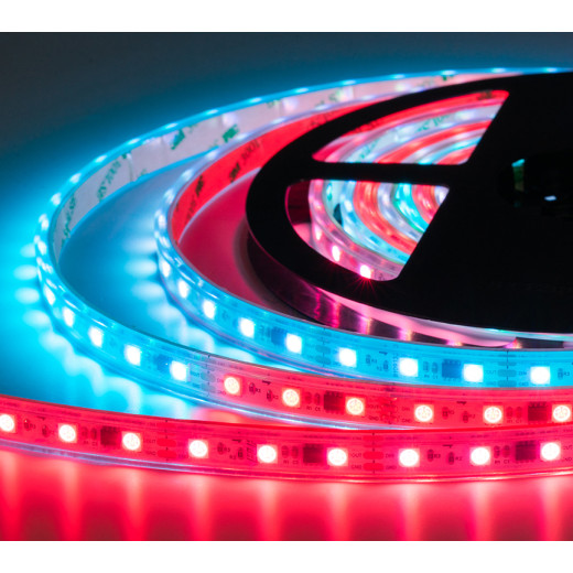 Лента светодиодная герметичная ELFLED 300SMD, 12В, IP66, 5м, RGB SPI WS2811