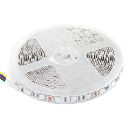 Лента светодиодная 300SMD диодов (5050) тип В, 12В, 5м, RGB