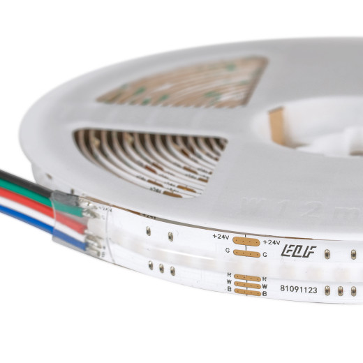 Лента светодиодная ELFLED 840COB диодов, 24В, 5м, ширина 12мм, RGBW