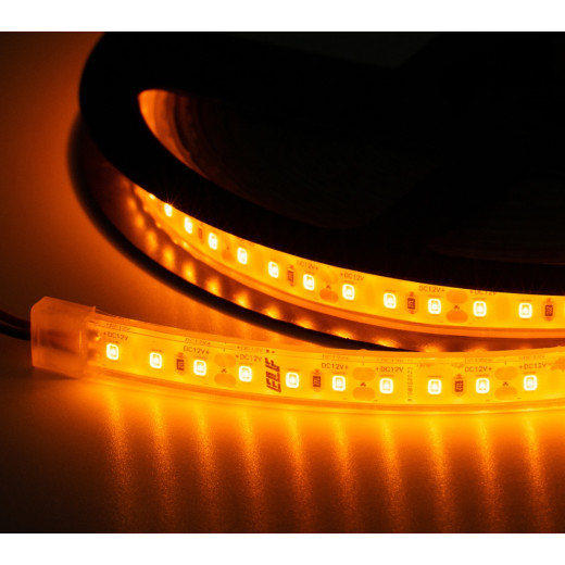 Лента светодиодная герметичная ELF 600SMD (2835), 12В, IP68, 5м, желтый