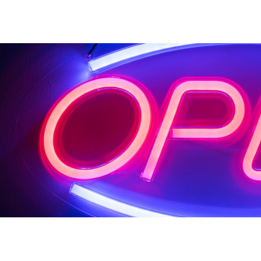 Неоновая вывеска OPEN