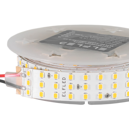 Лента светодиодная ELFLED PRO140, 336/м (2835), 24В, 30Вт/м, 3м, 3ряда, белый теплый 2800-3300К