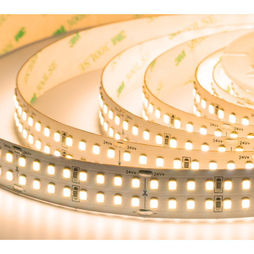 Лента светодиодная ELFLED LX170, 320/м (2835), 24В, 40Вт/м, 3м, 2ряда, белый теплый 2800-3300К