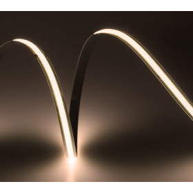 Лента светодиодная ELFLED 528COB диодов, 24В, 5м, ширина 8мм, свободный рез, белый теплый 2800-3300К