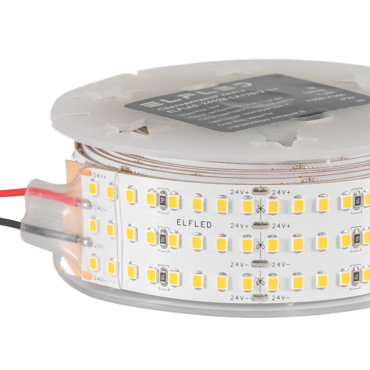 Лента светодиодная ELFLED LX170, 528/м (2835), 24В, 48Вт/м, 3м, 3ряда, белый нейтральный 4000-4500К
