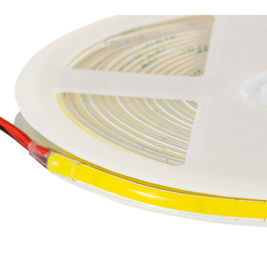 Лента светодиодная ELFLED 480COB диодов, 24В, 5м, ширина 3мм, белый нейтральный 4000-4500К