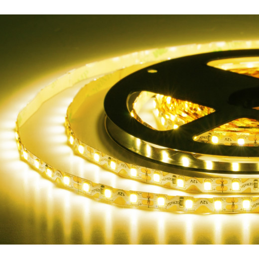 Лента светодиодная ELF, 480SMD (2835), 12В, 120град, 5м, желтая