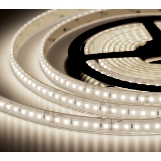Лента светодиодная ELFLED 600SMD диодов (2835), 24В, IP67, 5м, САУНА, белый нейтральный 4000-4500К