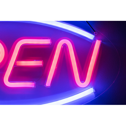 Неоновая вывеска OPEN