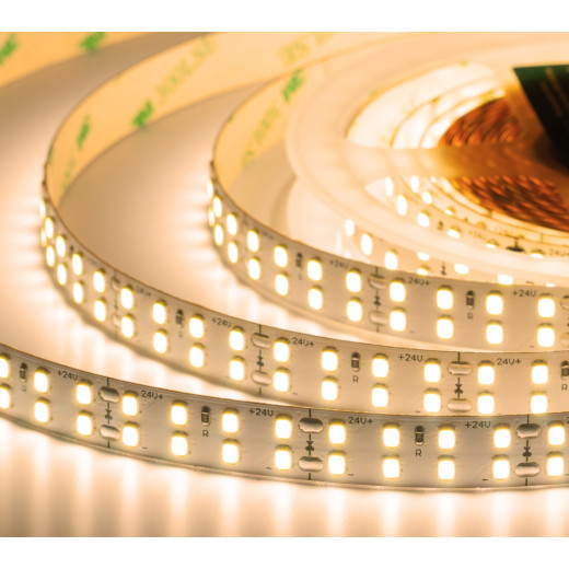 Лента светодиодная ELFLED PRO140, 240/м (2835), 24В, 22Вт/м, 5м, 2ряда, белый теплый 2800-3300К