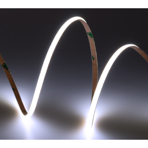 Лента светодиодная ELFLED 480COB диодов, 24В, 5м, ширина 4мм, белый 6500-7000К