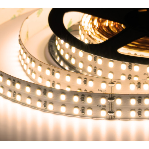 Лента светодиодная ELF 1400SMD диодов (2835), 36В, 5м, ГИПЕР, белый теплый 2800-3300К