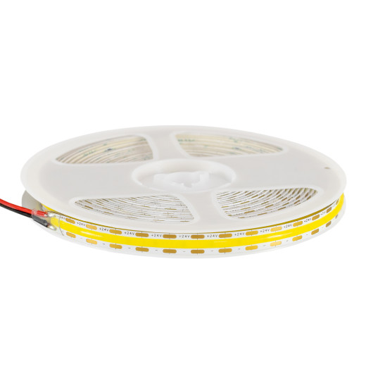 Лента светодиодная ELFLED 600COB диодов, 24В, 5м, ширина 8мм, белый нейтральный 4000-4500К