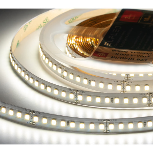 Лента светодиодная ELFLED PRO140, 176/м (2835), 24В, 16Вт/м, 30м, белый нейтральный 4000-4500К