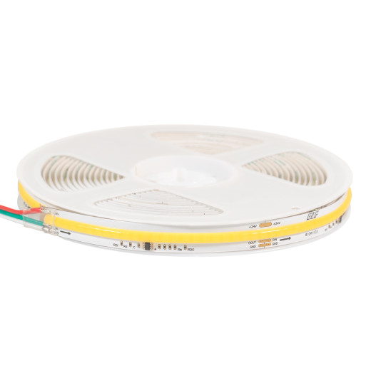 Лента светодиодная ELFLED 576COB диодов, 24В, 5м, ширина 12мм, ССТ+IC (WS2811)