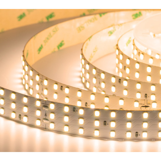 Лента светодиодная ELFLED PRO140, 336/м (2835), 24В, 30Вт/м, 3м, 3ряда, белый теплый 2800-3300К