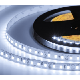 Лента светодиодная 600SMD диодов (2835) тип В, 12В, 5м, холодный белый
