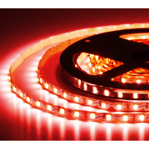 Лента светодиодная ELF, 480SMD (2835), 12В, 120град, 5м, красная