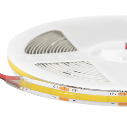 Лента светодиодная ELFLED 512COB диодов, 24В, 5м, ширина 8мм, белый 6500-7000К