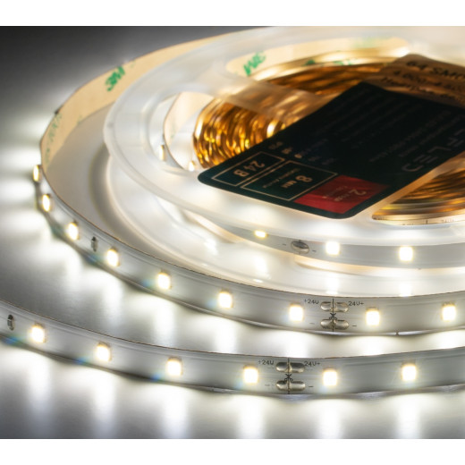 Лента светодиодная ELFLED PRO140, 64/м (2835), 24В, 6Вт/м, 5м, белый нейтральный 4000-4500К