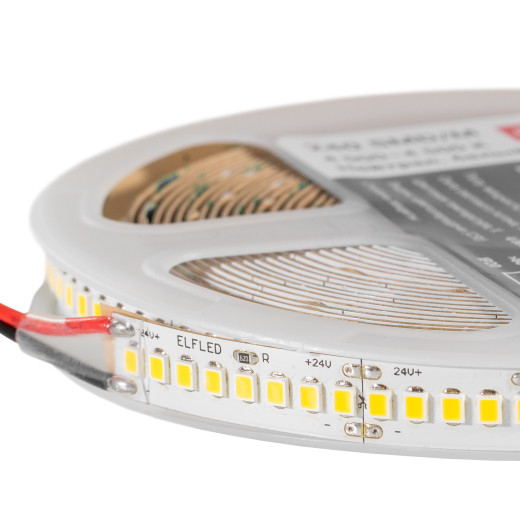 Лента светодиодная ELFLED PRO140, 240/м (2835), 24В, 22Вт/м, 30м, белый теплый 2800-3300К