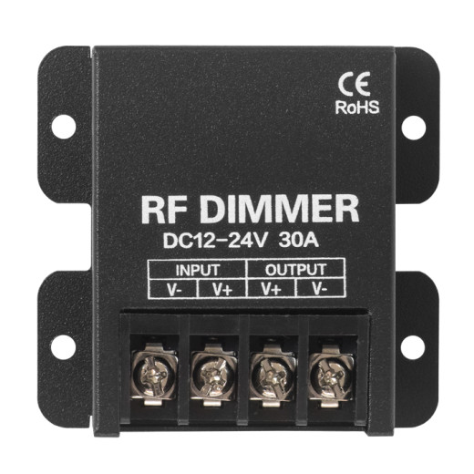 Диммер ELF RF-T2 с радиоуправлением, 12/24В, 30А