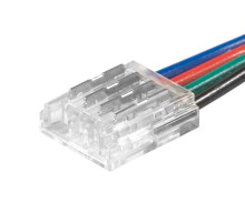 Коннектор 4pin/провод для SMD-лент RGB 10мм, провод 10см