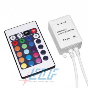 Контроллер трехканальный ELF RGB 12/24V, 2А/канал, с пультом управления