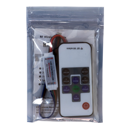 Мини-контроллер RGB ELF с радиоуправлением, 12/24В, 2А/канал