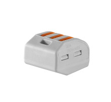 Универсальная 3-х проводная клемма 0,08-2,5/4 мм², 32А (комплект 10 шт)