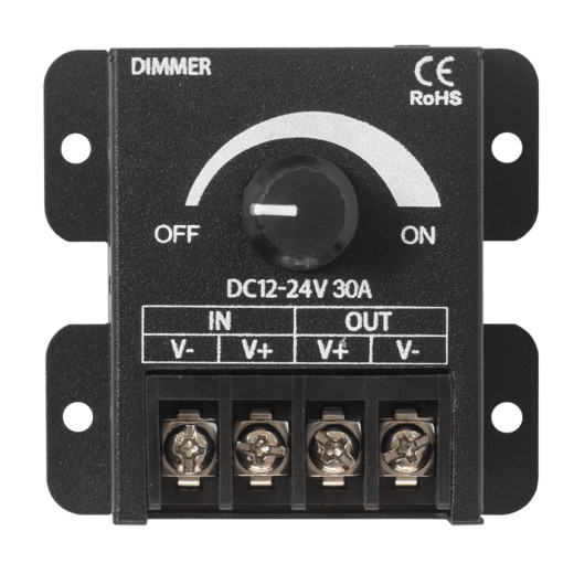 Диммер ELF Т4 с управлением на корпусе, 12/24В, 30А