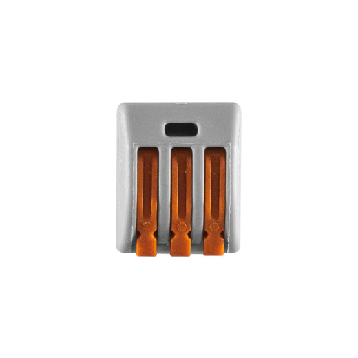 Универсальная 3-х проводная клемма 0,08-2,5/4 мм², 32А (комплект 10 шт)