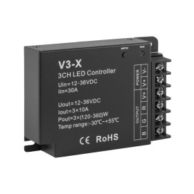 RGB-контроллер ELFLED V3-X, 12/36В, 10A/канал