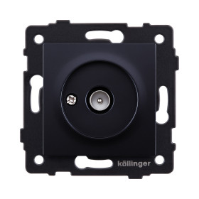 Розетка TV (папа), черный Kollinger REA-007BK для Aspekt, Eleganz, Reflex