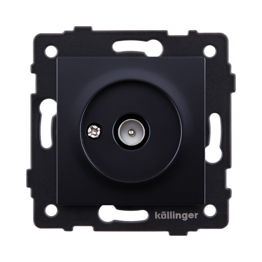 Розетка TV (папа), черный Kollinger REA-007BK для Aspekt, Eleganz, Reflex