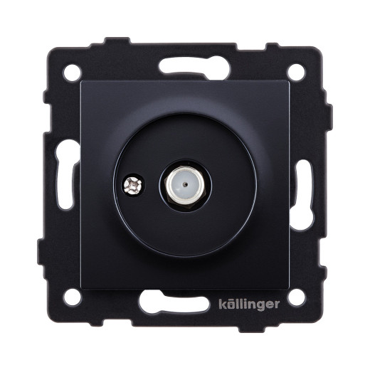 Розетка спутниковая SAT, черный Kollinger REA-020BK для Aspekt, Eleganz, Reflex