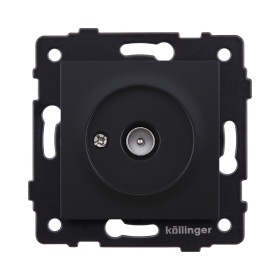 Розетка TV (папа), черный матовый Kollinger REA-007BM для Aspekt, Eleganz, Reflex