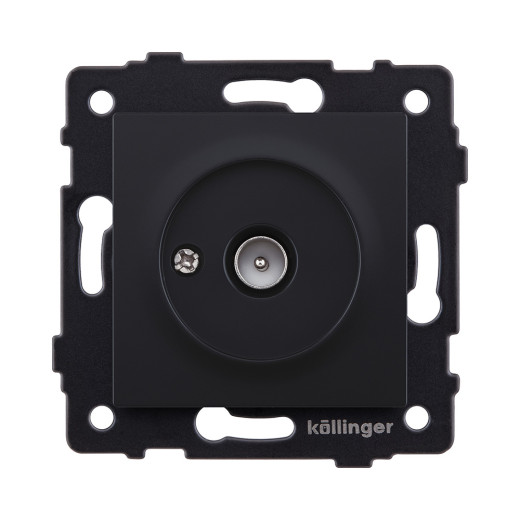 Розетка TV (папа), черный матовый Kollinger REA-007BM для Aspekt, Eleganz, Reflex