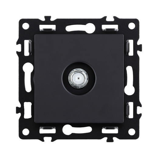 Розетка TV, черный Kollinger Asthetik AS-020BK