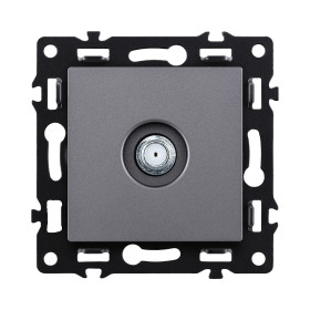 Розетка TV, серый Kollinger Asthetik AS-020GY