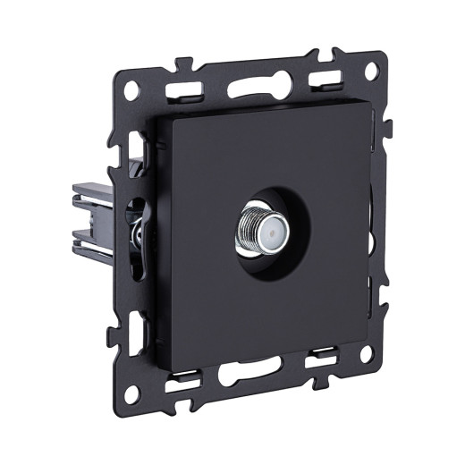 Розетка TV, черный Kollinger Asthetik AS-020BK